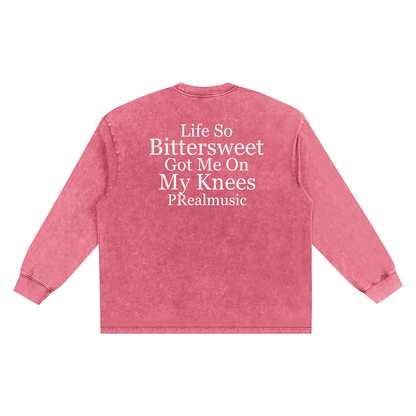 Bittersweet - Frayed Edge Long Sleeve T-Shirt