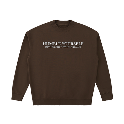 He Will Lift You Up - Drop Shoulder Crewneck Sweatshirt