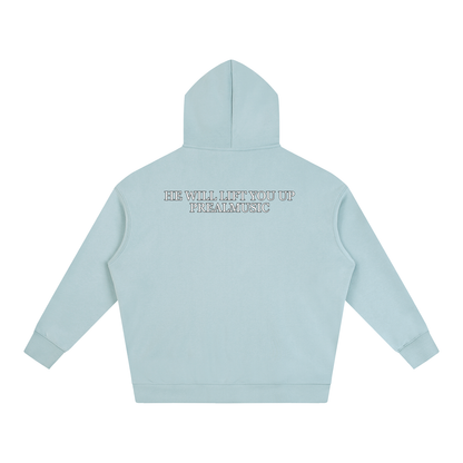 He Will Lift You Up - Oversize Fleeced Hoodie