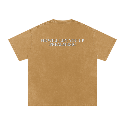 He Will Lift You Up - Oversized Cotton T-Shirt