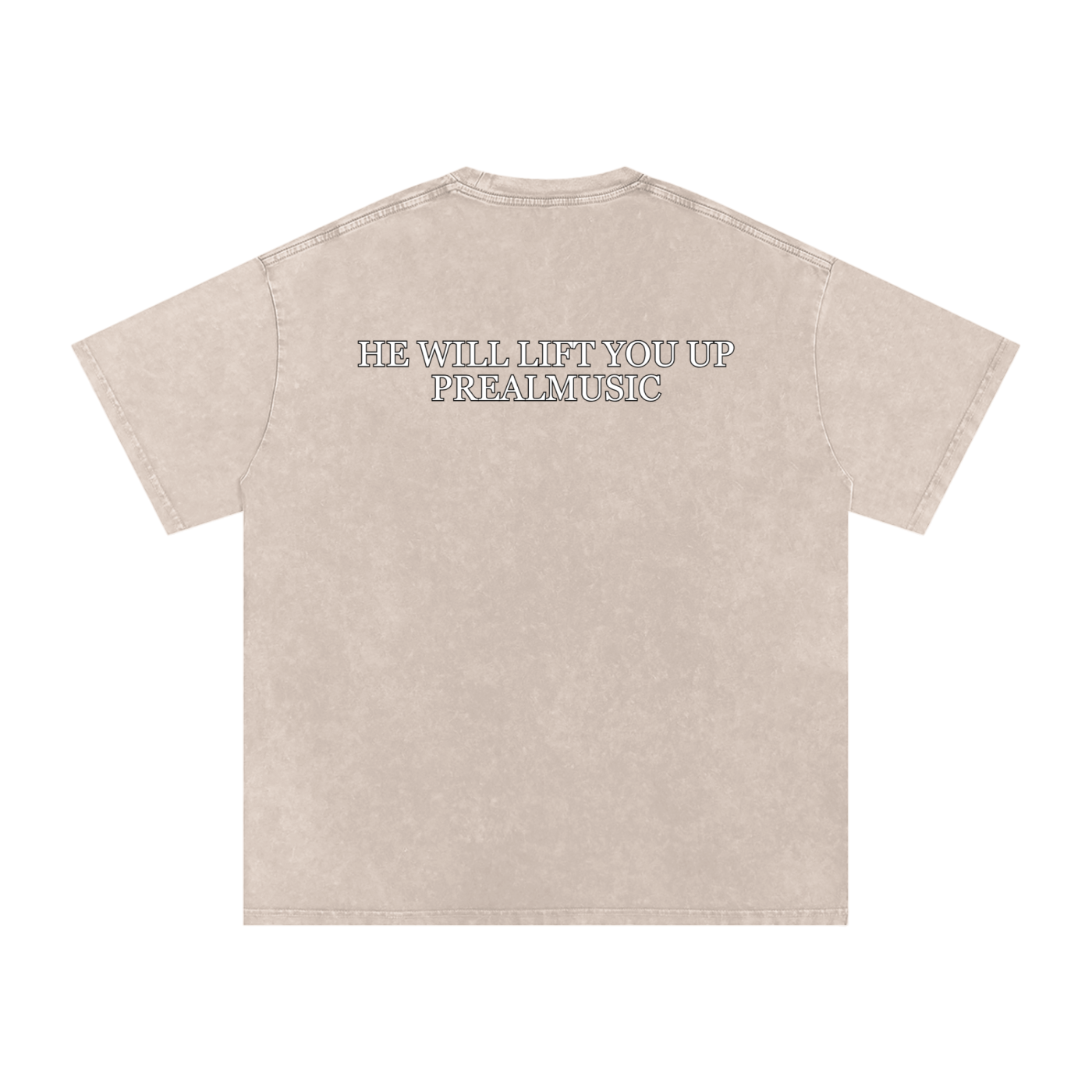 He Will Lift You Up - Oversized Cotton T-Shirt