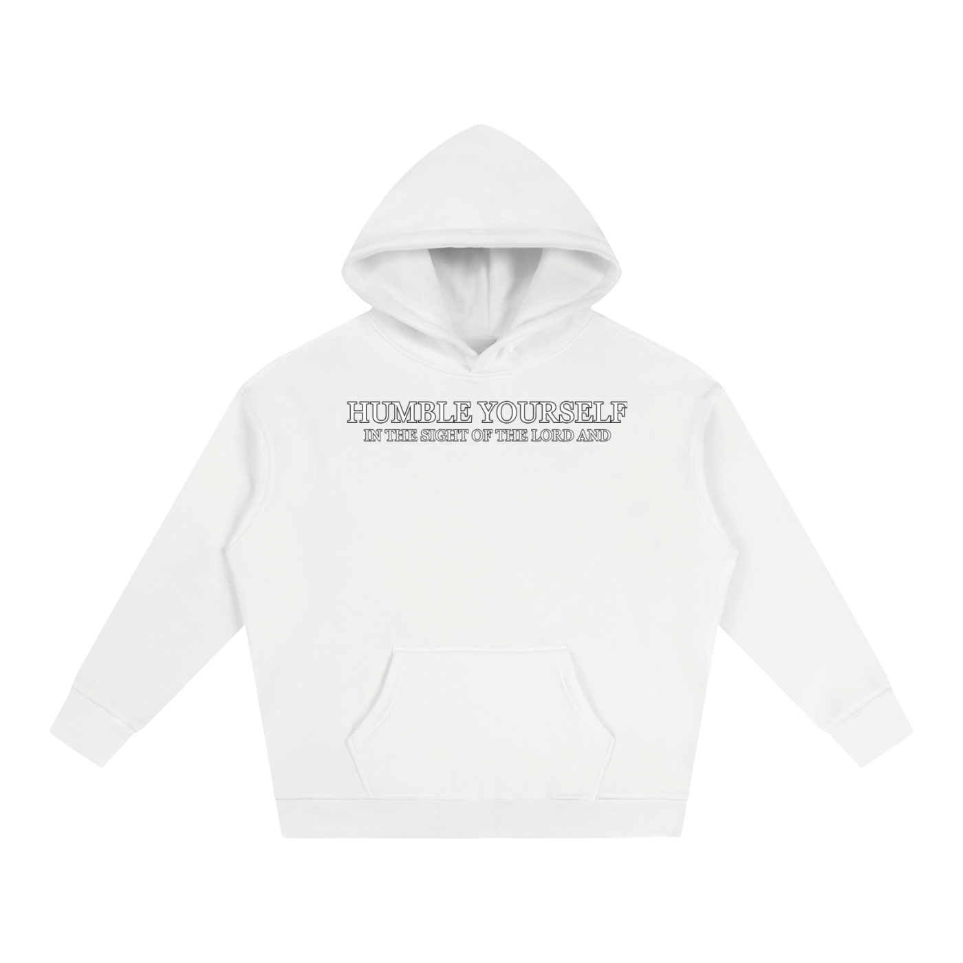 He Will Lift You Up - Oversize Fleeced Hoodie