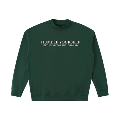 He Will Lift You Up - Drop Shoulder Crewneck Sweatshirt