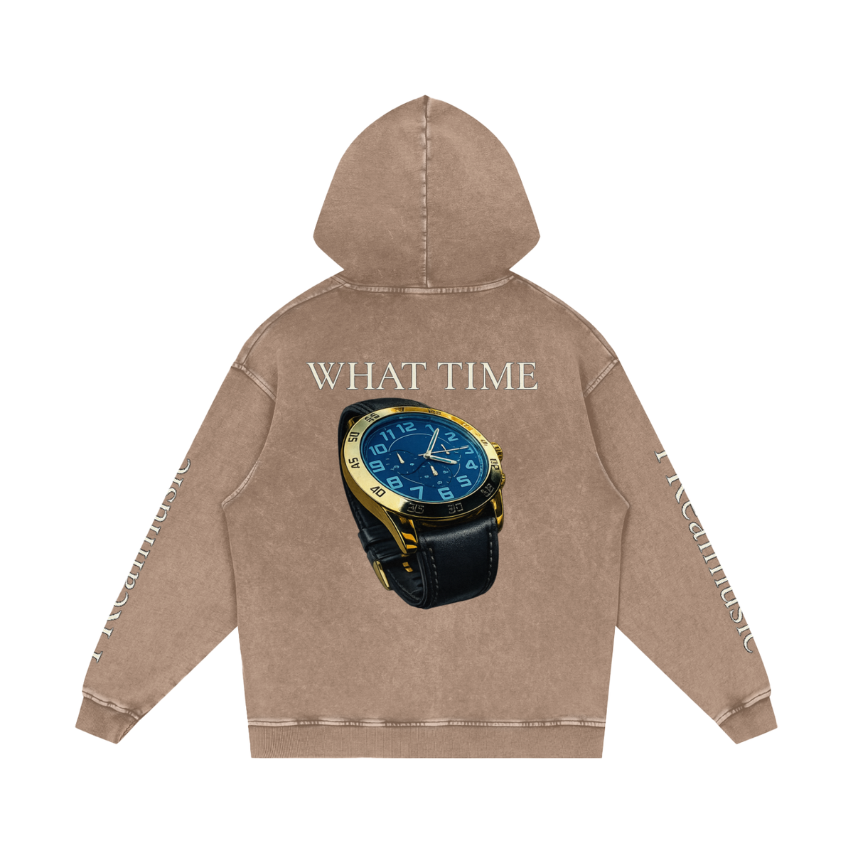 WHAT TIME - LIMITED EDITION - Loose Cotton Hoodie