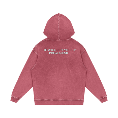 He Will Lift You Up - Loose Cotton Hoodie