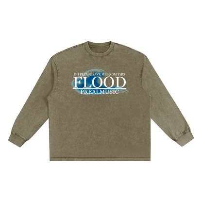 Flood - Frayed Edge Long Sleeve T-Shirt