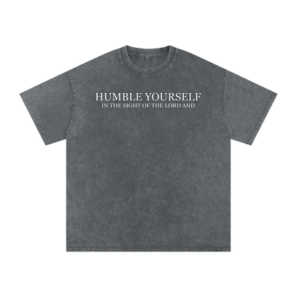 He Will Lift You Up - Oversized Cotton T-Shirt