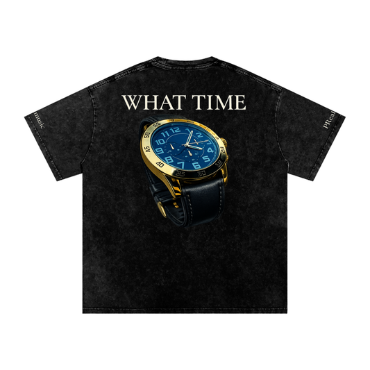 WHAT TIME - LIMITED EDITION - Oversized Cotton T-Shirt