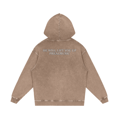 He Will Lift You Up - Loose Cotton Hoodie