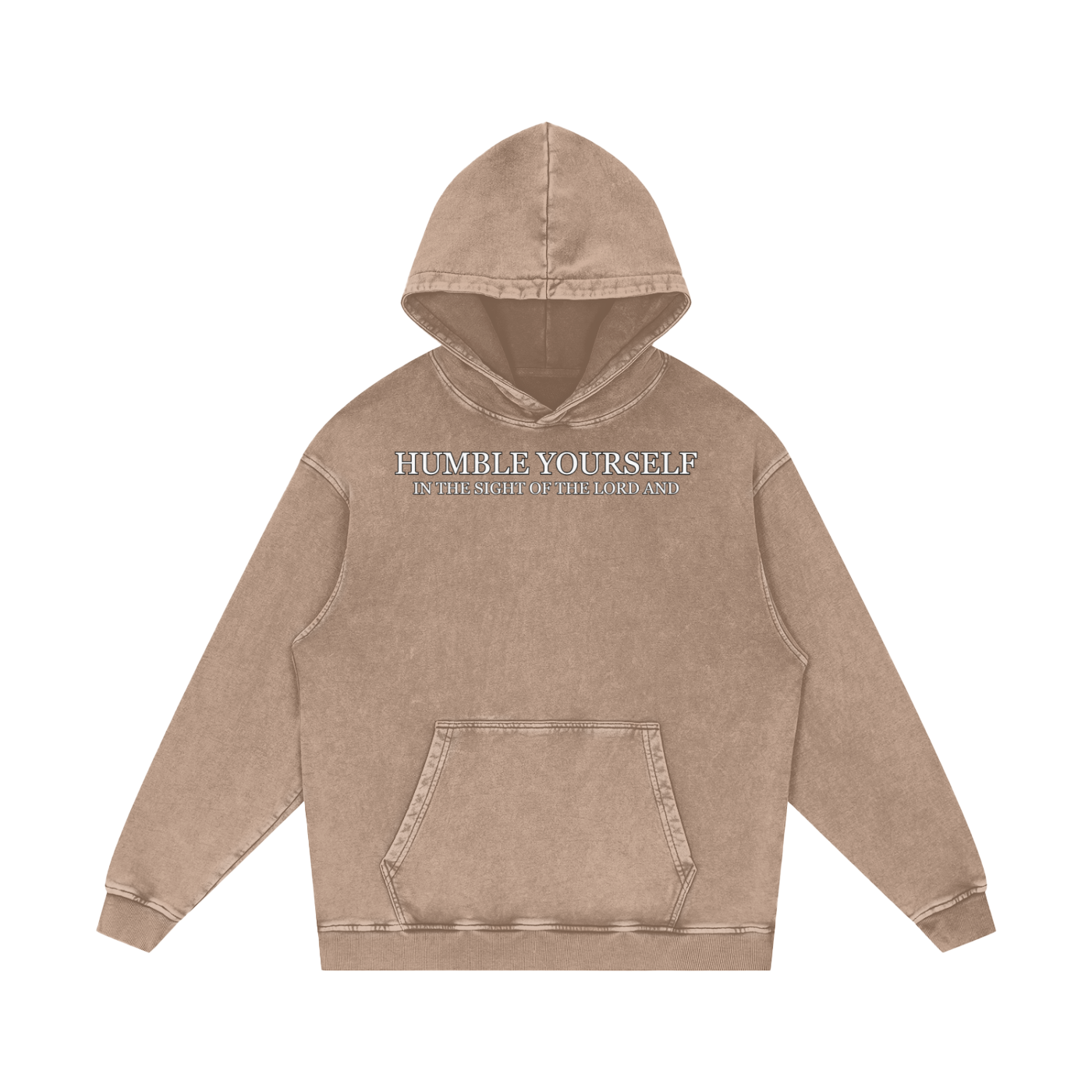 He Will Lift You Up - Loose Cotton Hoodie