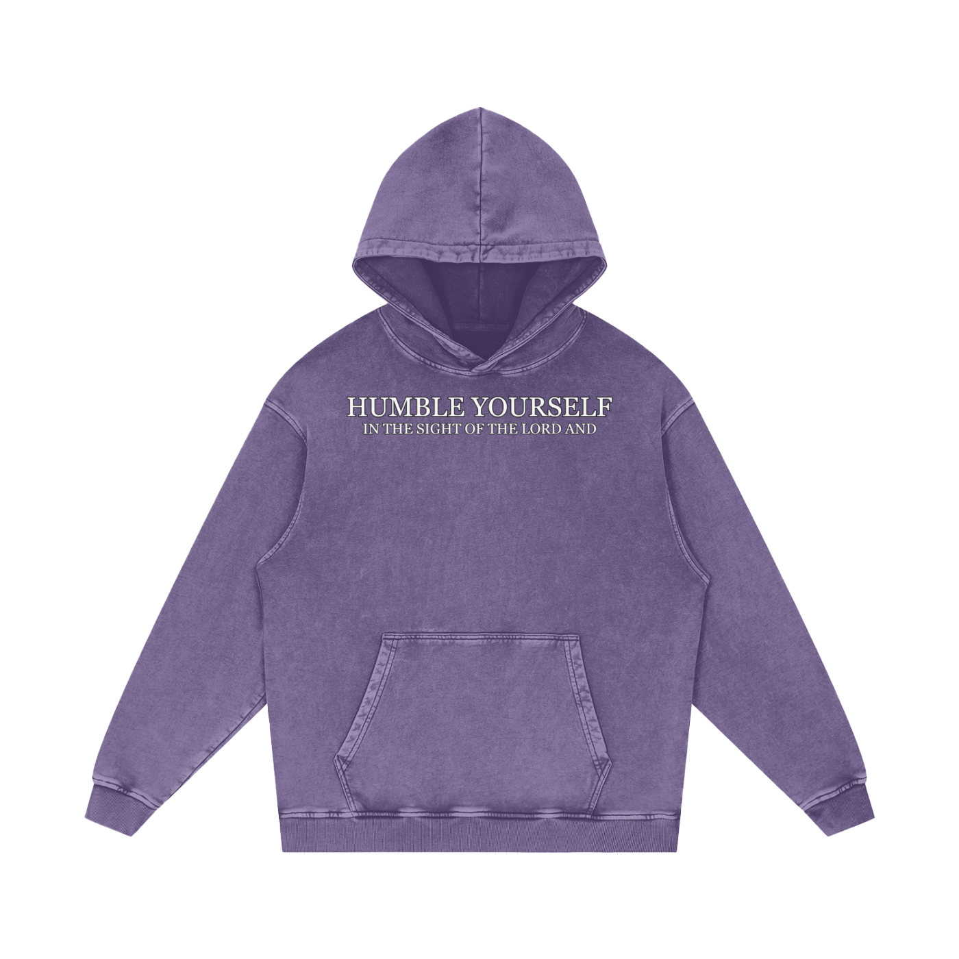 He Will Lift You Up - Loose Cotton Hoodie