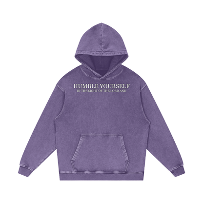 He Will Lift You Up - Loose Cotton Hoodie