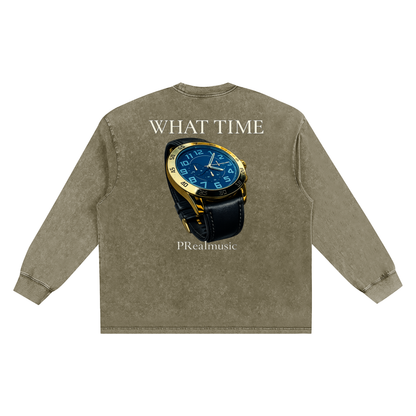 WHAT TIME - Frayed Edge T-Shirt